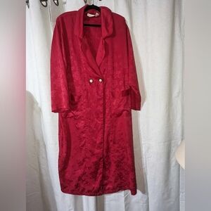 Vintage Dark Pink Floral Gold Label Victoria's Secret